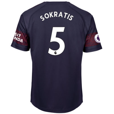 Arsenal 2018/19 Sokratis 5 Away Shirt Soccer Jersey