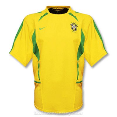 Brazil 2002/2003 Home Retro Shirt Soccer Jersey