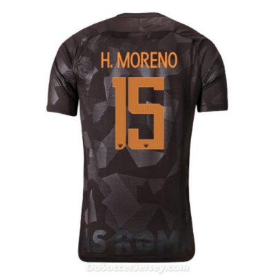 AS ROMA 2017/18 Third H. MORENO #15 Shirt Soccer Jersey