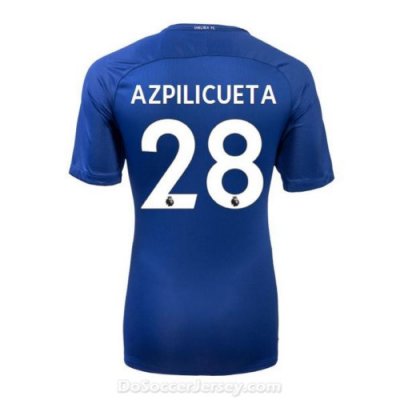 Chelsea 2017/18 Home AZPILICUETA #28 Shirt Soccer Jersey