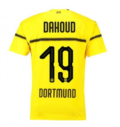 Borussia Dortmund 2018/19 Dahoud 19 Cup Home Shirt Soccer Jersey