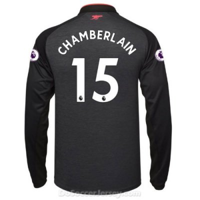 Arsenal 2017/18 Third CHAMBERLAIN #15 Long Sleeved Shirt Soccer Jersey