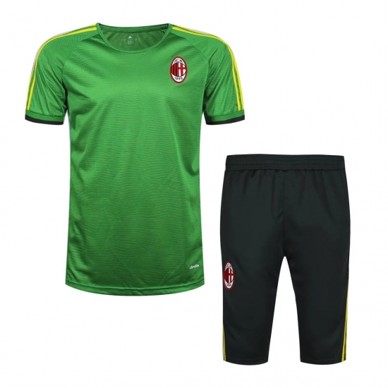AC Milan Champions League Green 2015/16 Short Training Suit - Click Image to Close