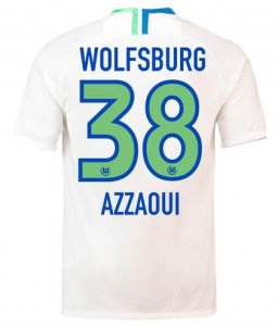 VfL Wolfsburg 2018/19 AZZAOUI 38 Away Shirt Soccer Jersey