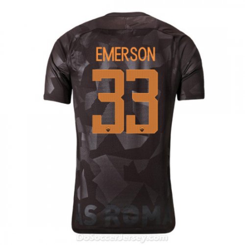 AS ROMA 2017/18 Third EMERSON #33 Shirt Soccer Jersey