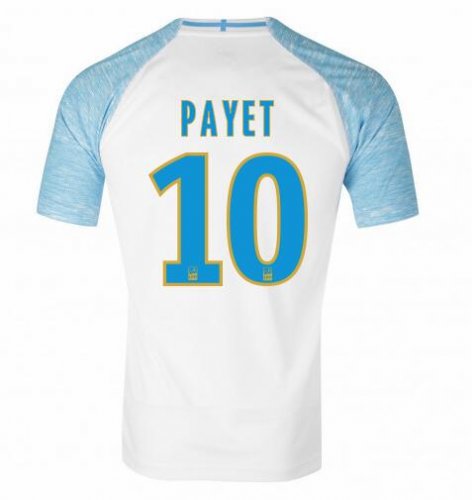 Olympique de Marseille 2018/19 PAYET 10 Home Shirt Soccer Jersey