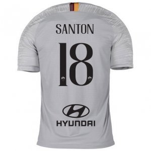 AS Roma 2018/19 SANTON 18 Away Shirt Soccer Jersey
