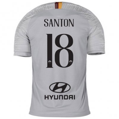 AS Roma 2018/19 SANTON 18 Away Shirt Soccer Jersey