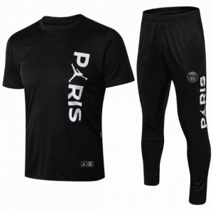 PSG 2018/19 Black T-Shirt + Pants Training Suit