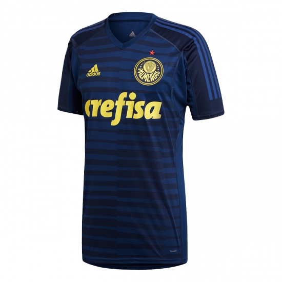 Palmeiras 2018/19 Blue Goalkeeper Shirt Soccer Jersey - Click Image to Close