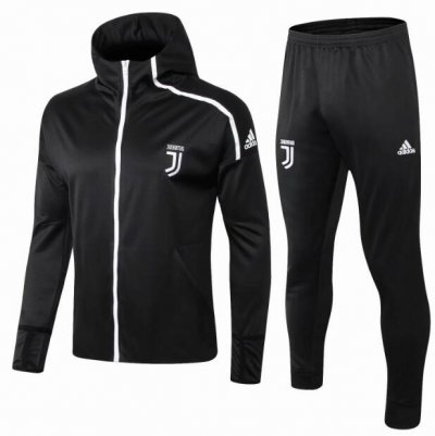 Juventus 2018/19 Black Training Suit (ZNE Hoodie Jacket+Trouser)