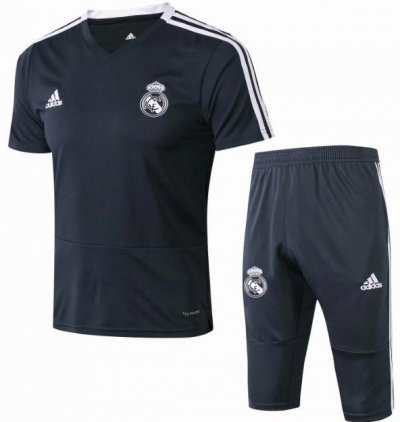 Real Madrid 2018/19 Ash Grey Short Training Suit