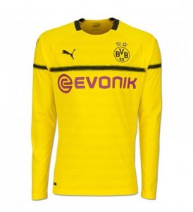 Borussia Dortmund 2018/19 Cup Home Long Sleeve Shirt Soccer Jersey