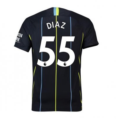Manchester City 2018/19 Diaz 55 Away Shirt Soccer Jersey