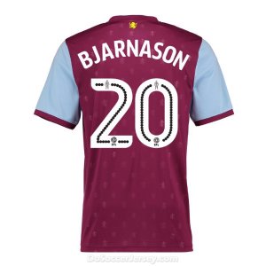 Aston Villa 2017/18 Home Bjarnason #20 Shirt Soccer Jersey