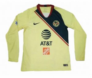 Club America 2018/19 Home Long Sleeved Shirt Soccer Jersey