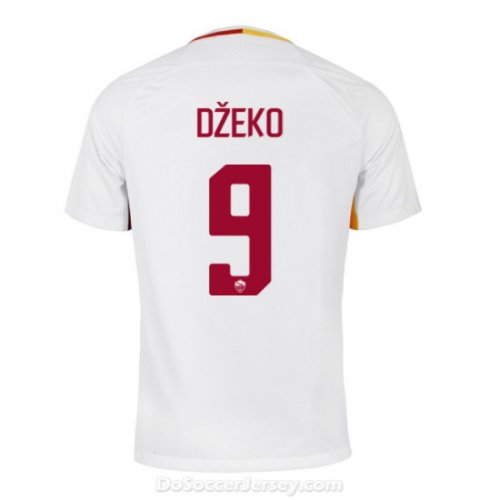 AS ROMA 2017/18 Away DŽEKO #9 Shirt Soccer Jersey