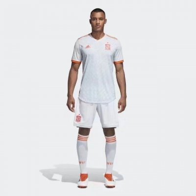 Spain 2018 World Cup Away Soccer Uniform (Jersey+Shorts)