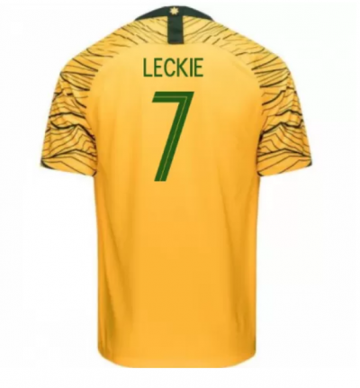 Australia 2018 FIFA World Cup Home Mathew Leckie Shirt Soccer Jersey