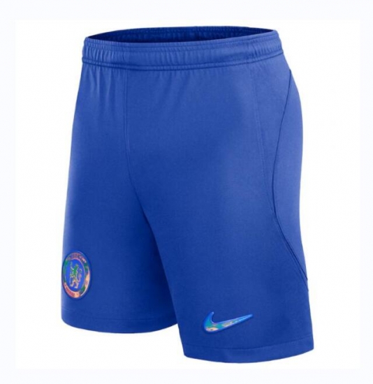 Men 2023/24 Chelsea Home Soccer Shorts - Click Image to Close