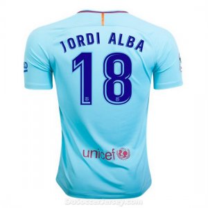 Barcelona 2017/18 Away Jordi Alba #18 Shirt Soccer Jersey
