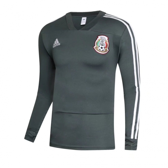 Mexico World Cup 2018 Training Sweat Shirt Green - Click Image to Close