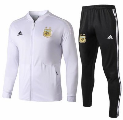 Argentina 2018/19 White Training Suit (Jacket+Trouser)