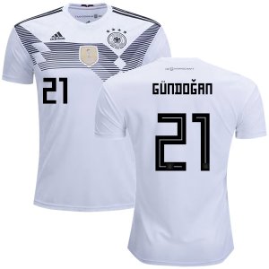 Germany 2018 World Cup ILKAY GUNDOGAN 21 Home Shirt Soccer Jersey
