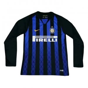 Inter Milan 2018/19 Home Long Sleeve Shirt Soccer Jersey