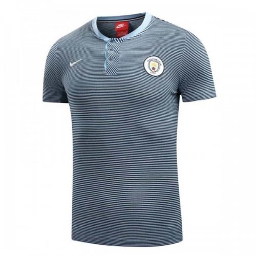 Manchester City 2017/18 Gray Polo Shirt