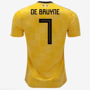 Belgium 2018 World Cup Away De Bruyne Shirt Soccer Jersey