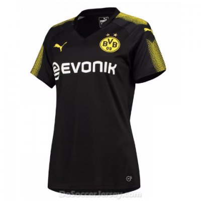 Borussia Dortmund 2017/18 Away Women's Shirt Soccer Jersey