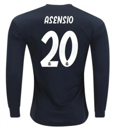 Marco Asensio Real Madrid 2018/19 Away Long Sleeve Shirt Soccer Jersey