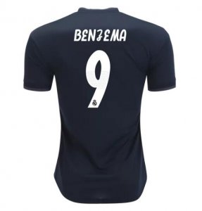 Karim Benzema Real Madrid 2018/19 Away Black Shirt Soccer Jersey