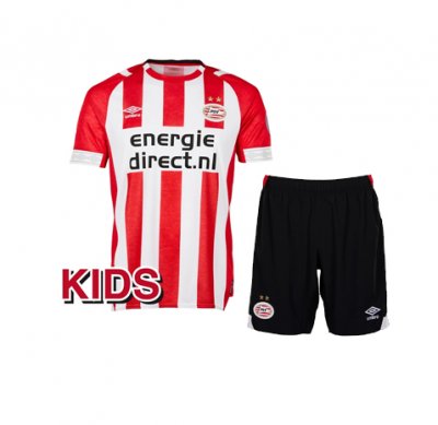 PSV Eindhoven 2018/19 Home Kids Soccer Jersey Kit Children Shirt + Shorts