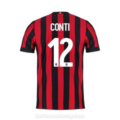 AC Milan 2017/18 Home Conti #12 Shirt Soccer Jersey