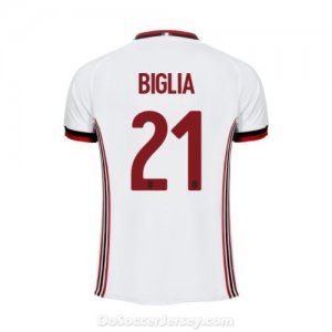 AC Milan 2017/18 Away Biglia #21 Shirt Soccer Jersey