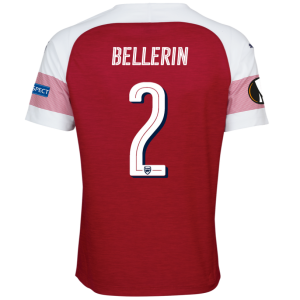 Arsenal 2018/19 Hector Bellerin 2 UEFA Europa Home Shirt Soccer Jersey