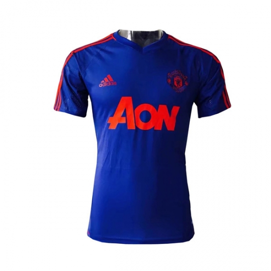 Manchester United 2017/18 Blue Training Shirt - Click Image to Close