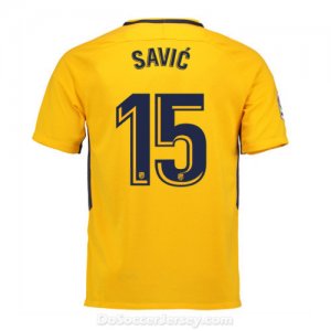 Atlético de Madrid 2017/18 Away Savic #15 Shirt Soccer Jersey