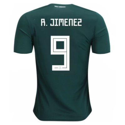 Mexico 2018 World Cup Home Raul Jimenez #9 Shirt Soccer Jersey