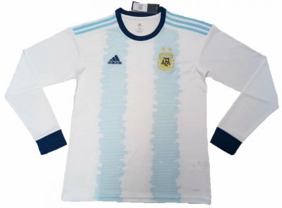 Argentina Copa America 2019 Home Long Sleeved Shirt Soccer Jersey