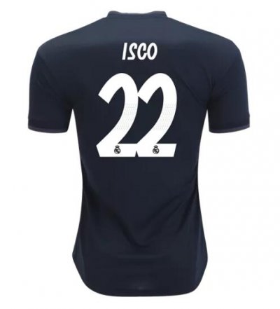 Isco Real Madrid 2018/19 Away Black Shirt Soccer Jersey