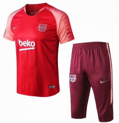 Barcelona 2018/19 Red Stripe Short Training Suit