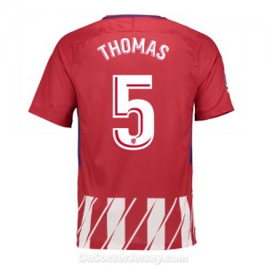 Atlético de Madrid 2017/18 Home Thomas #5 Shirt Soccer Jerse