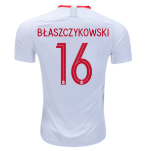 Poland 2018 World Cup Home Jakub Blaszczykowski Shirt Soccer Jersey