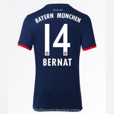 Bayern Munich 2017/18 Away Bernat #14 Shirt Soccer Jersey