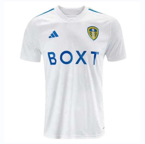 Men 2023/24 Leeds United Home Soccer Jersey Fans Edition - Click Image to Close