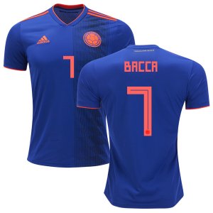 Colombia 2018 World Cup CARLOS BACCA 7 Away Shirt Soccer Jersey