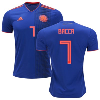 Colombia 2018 World Cup CARLOS BACCA 7 Away Shirt Soccer Jersey